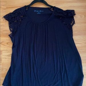 Blue Lace Top